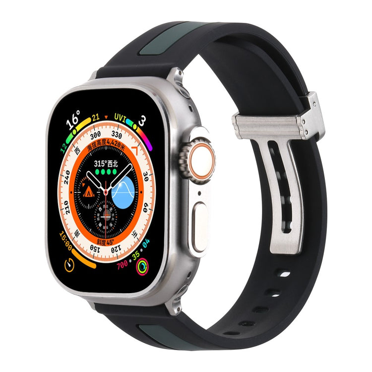 Meget Fed Silikone Universal Rem passer til Apple Smartwatch - Grøn#serie_6