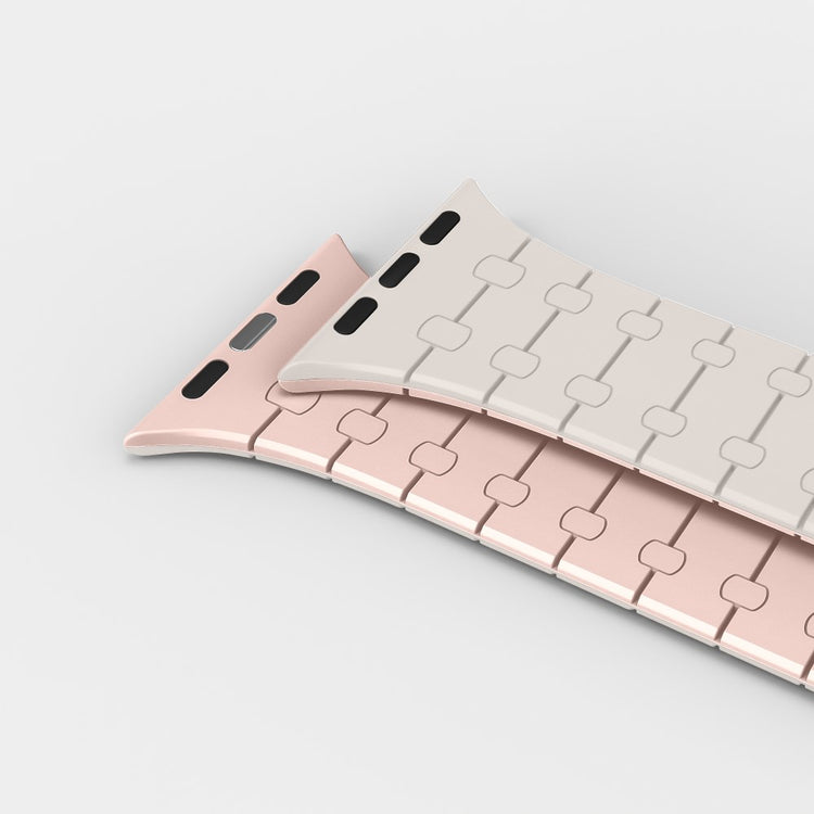 Helt Vildt Sejt Silikone Universal Rem passer til Apple Smartwatch - Pink#serie_5