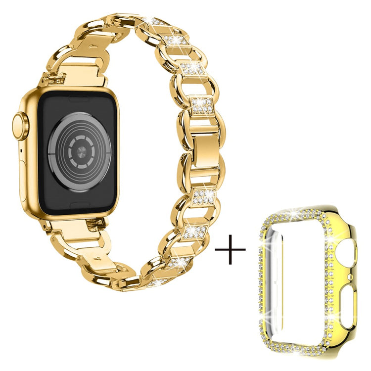 Metal Cover passer til Apple Watch Series 1-3 42mm - Guld#serie_3