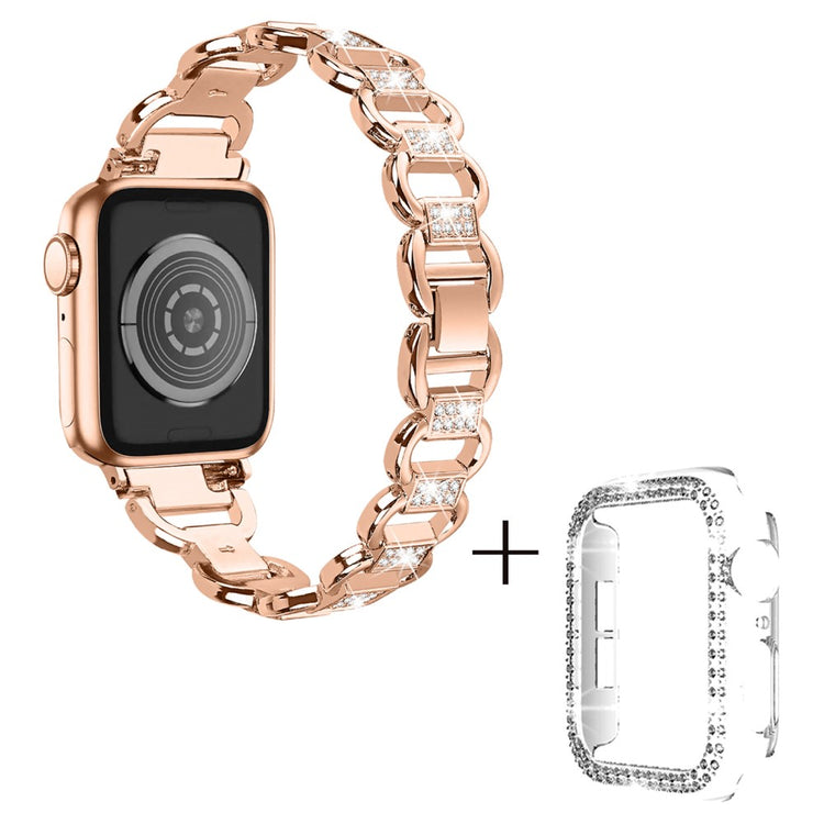 Metal Cover passer til Apple Watch Series 1-3 38mm - Pink#serie_4