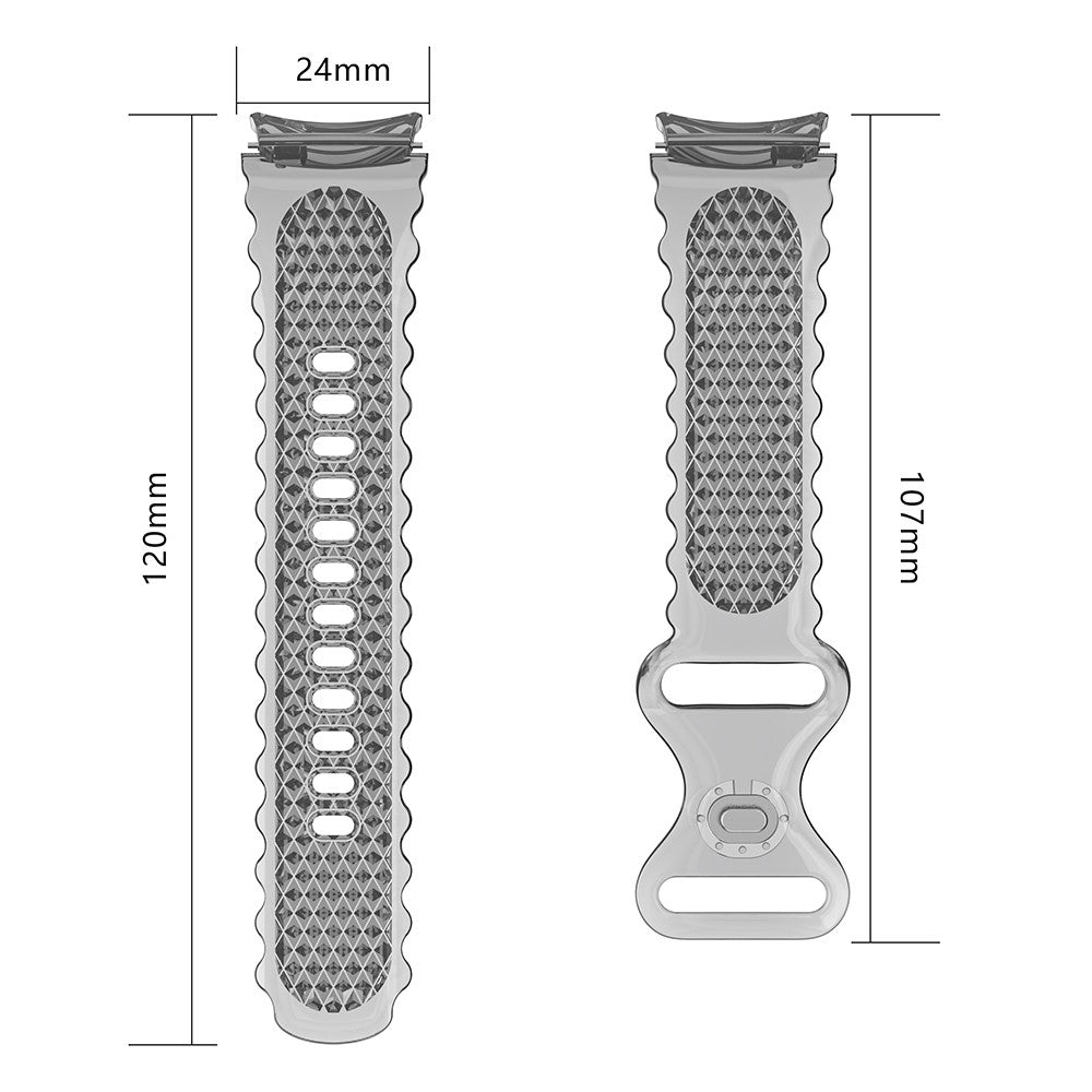 Rigtigt Elegant Silikone Universal Rem passer til Samsung Smartwatch - Sølv#serie_1