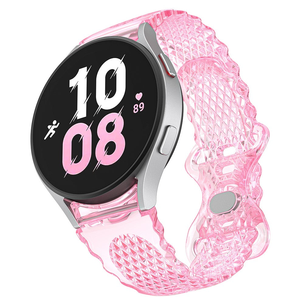 Rigtigt Elegant Silikone Universal Rem passer til Samsung Smartwatch - Pink#serie_3