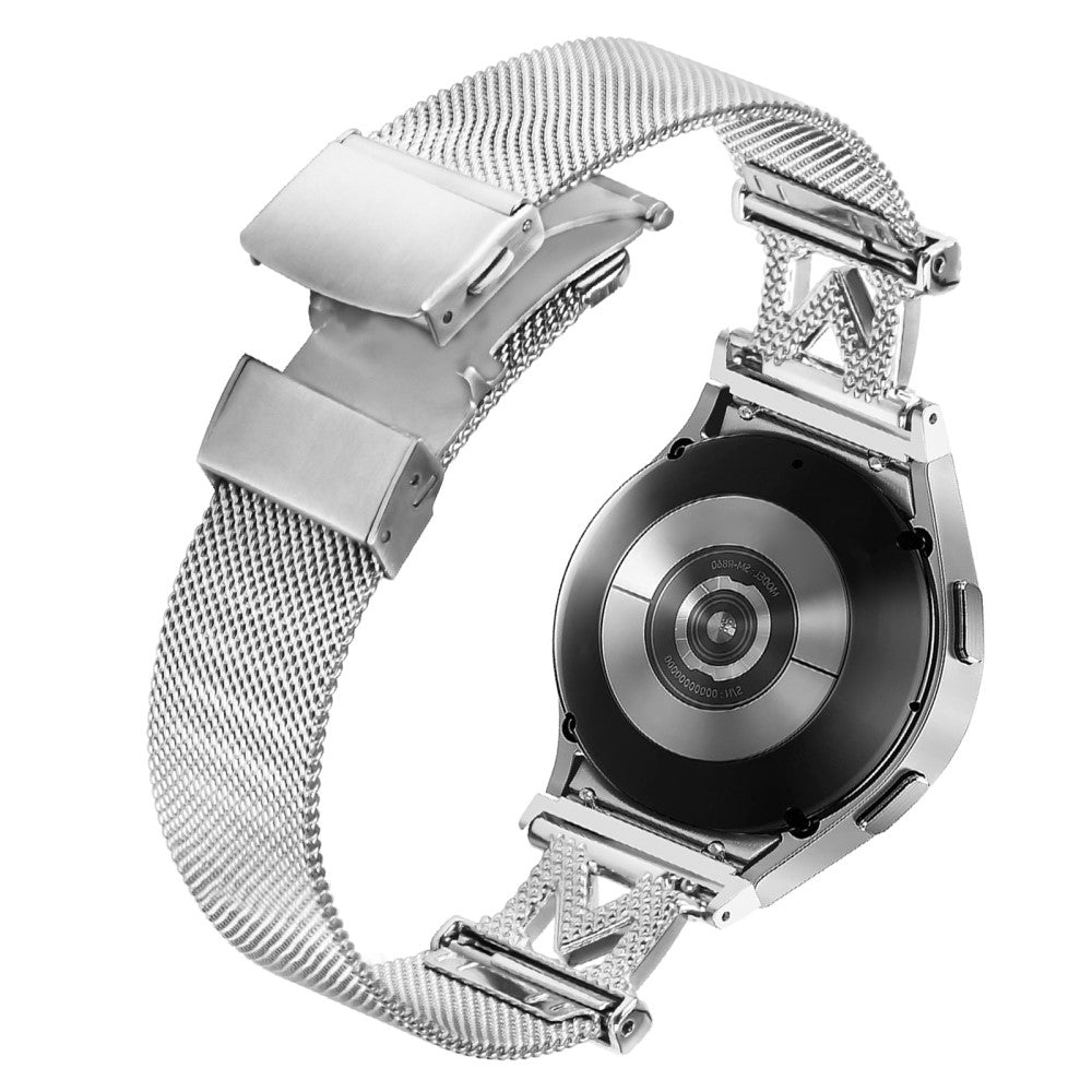 Meget Smuk Metal Universal Rem passer til Samsung Smartwatch - Sølv#serie_031