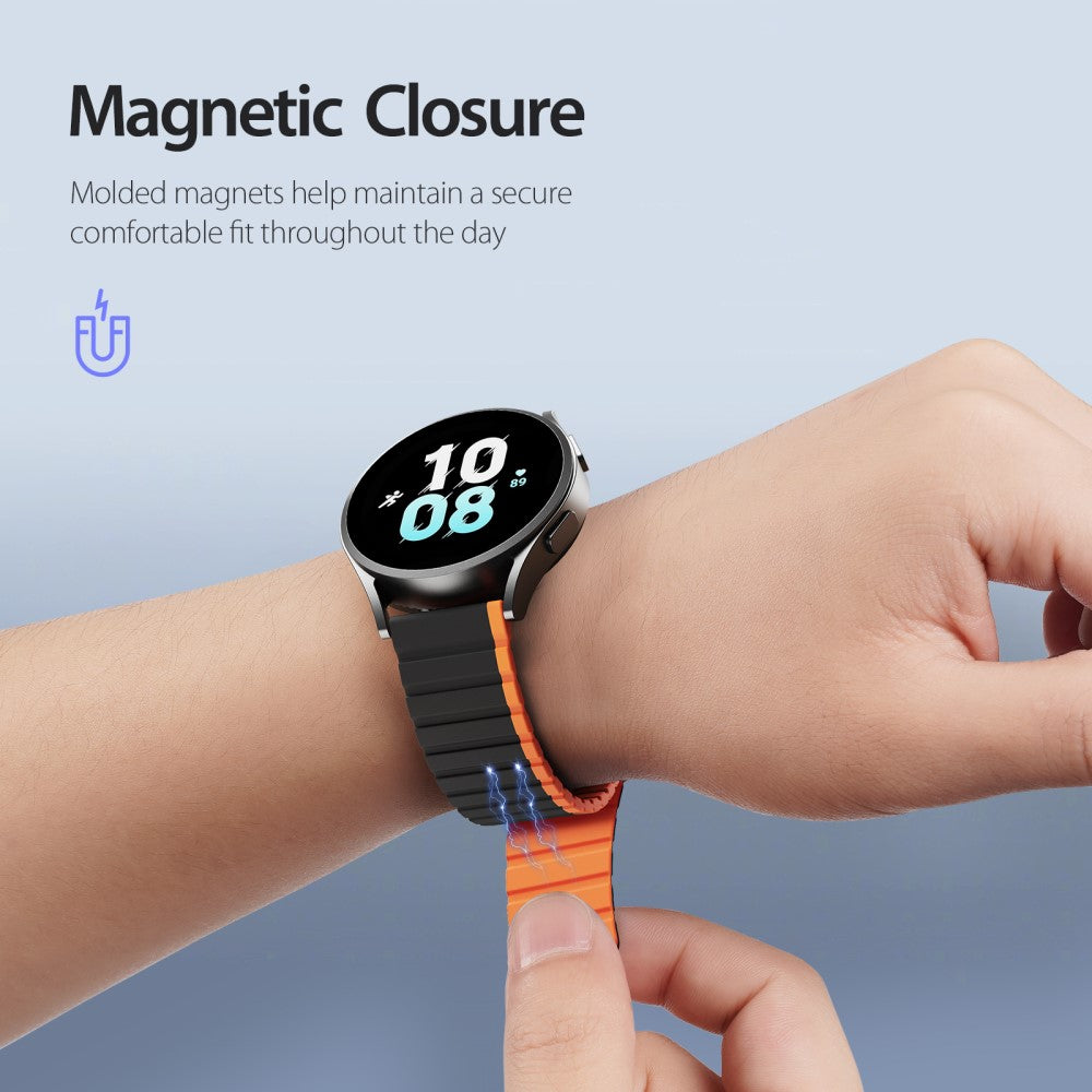 Fremragende Silikone Universal Rem passer til Smartwatch - Orange#serie_1