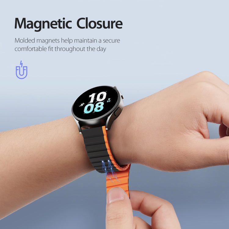 Fremragende Silikone Universal Rem passer til Smartwatch - Orange#serie_1