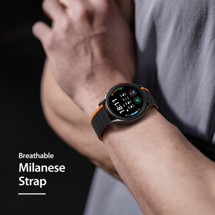 Fremragende Silikone Universal Rem passer til Smartwatch - Orange#serie_1