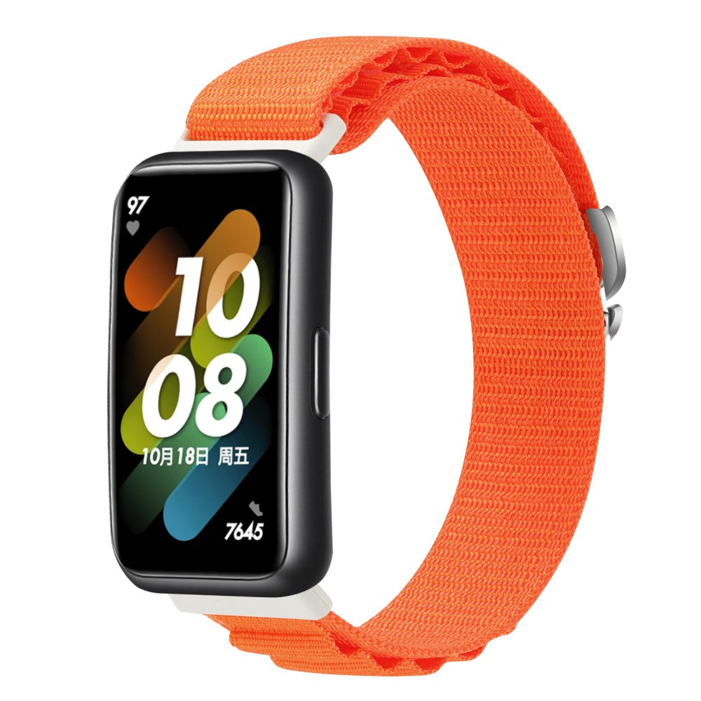 Helt Vildt Nydelig Nylon Rem passer til Huawei Band 7 - Orange#serie_1