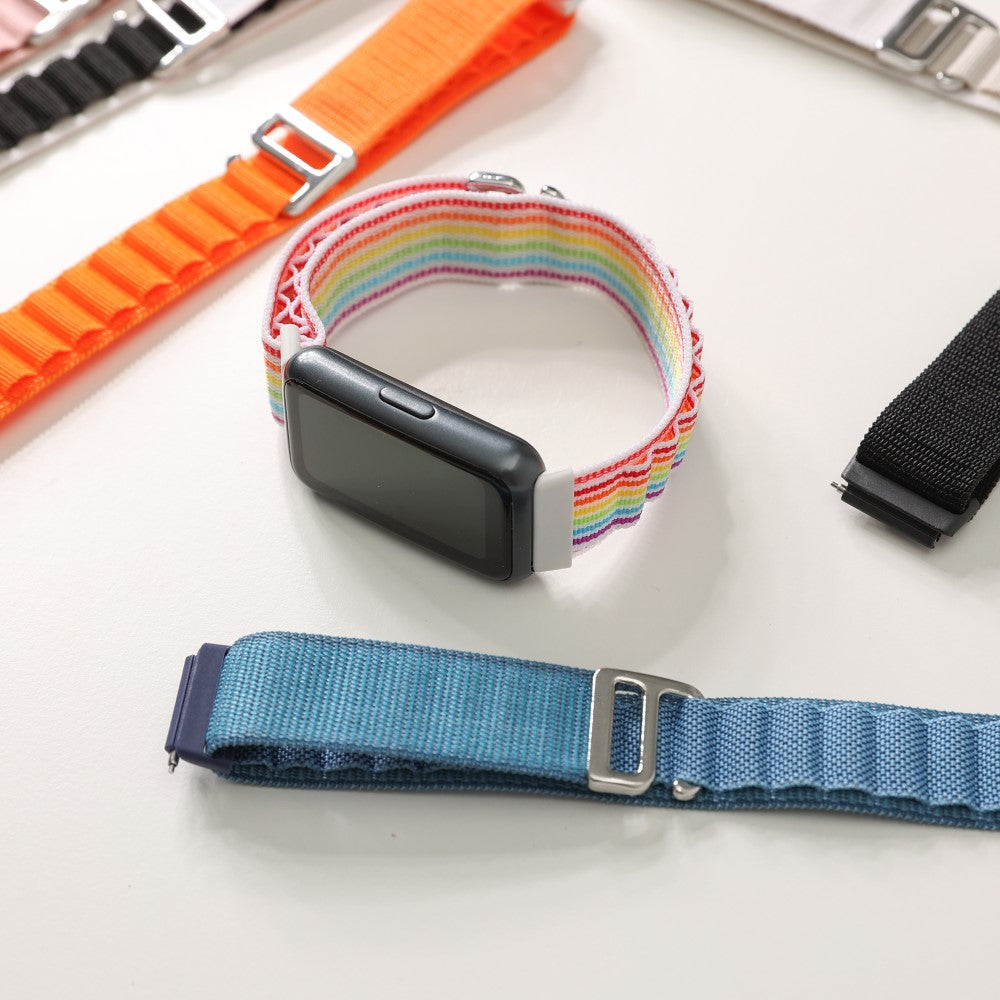 Helt Vildt Nydelig Nylon Rem passer til Huawei Band 7 - Orange#serie_1