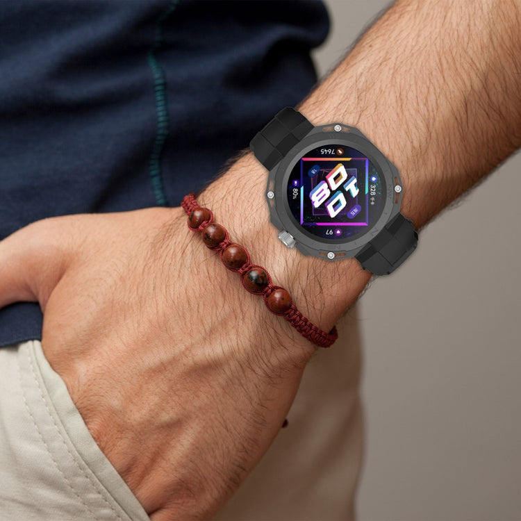 Rigtigt Fint Silikone Rem passer til Huawei Watch GT Cyber - Gul#serie_6