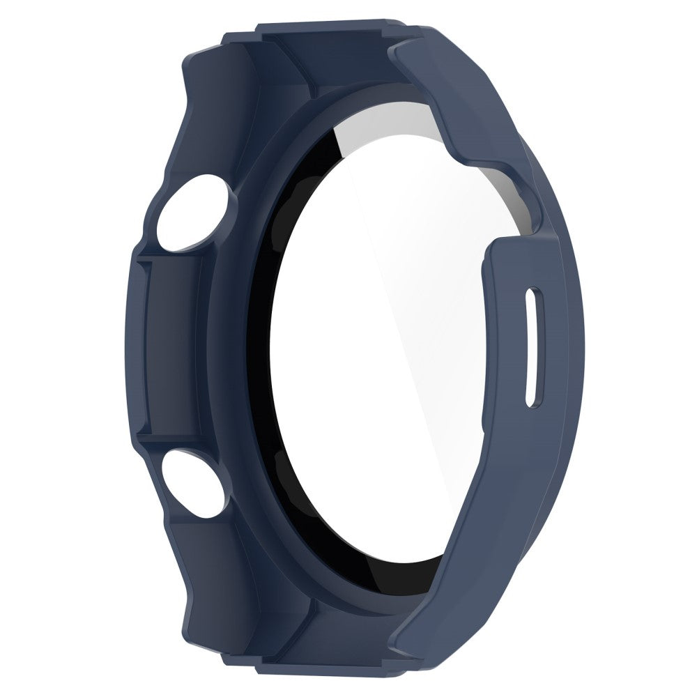 Vildt Godt Cover med Skærmbeskytter i Plastik og Hærdet Glas passer til Huawei Watch Ultimate - Blå#serie_6