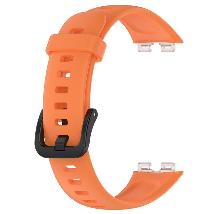 Vildt Elegant Silikone Rem passer til Huawei Band 8 - Orange#serie_10