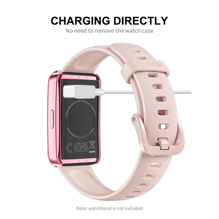 Meget Godt Silikone Cover passer til Huawei Band 8 - Pink#serie_1