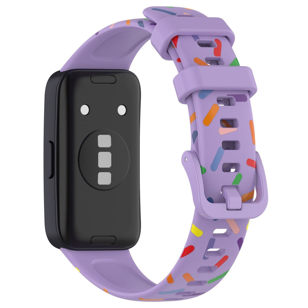 Vildt Elegant Silikone Rem passer til Huawei Band 8 - Lilla#serie_6