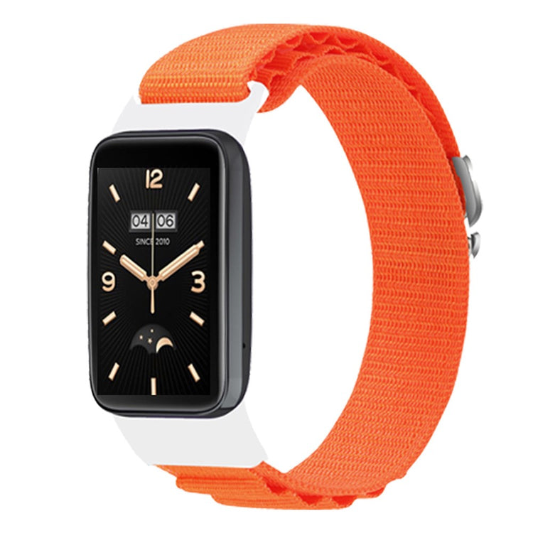 Vildt Rart Nylon Rem passer til Xiaomi Mi Band 7 Pro - Orange#serie_8