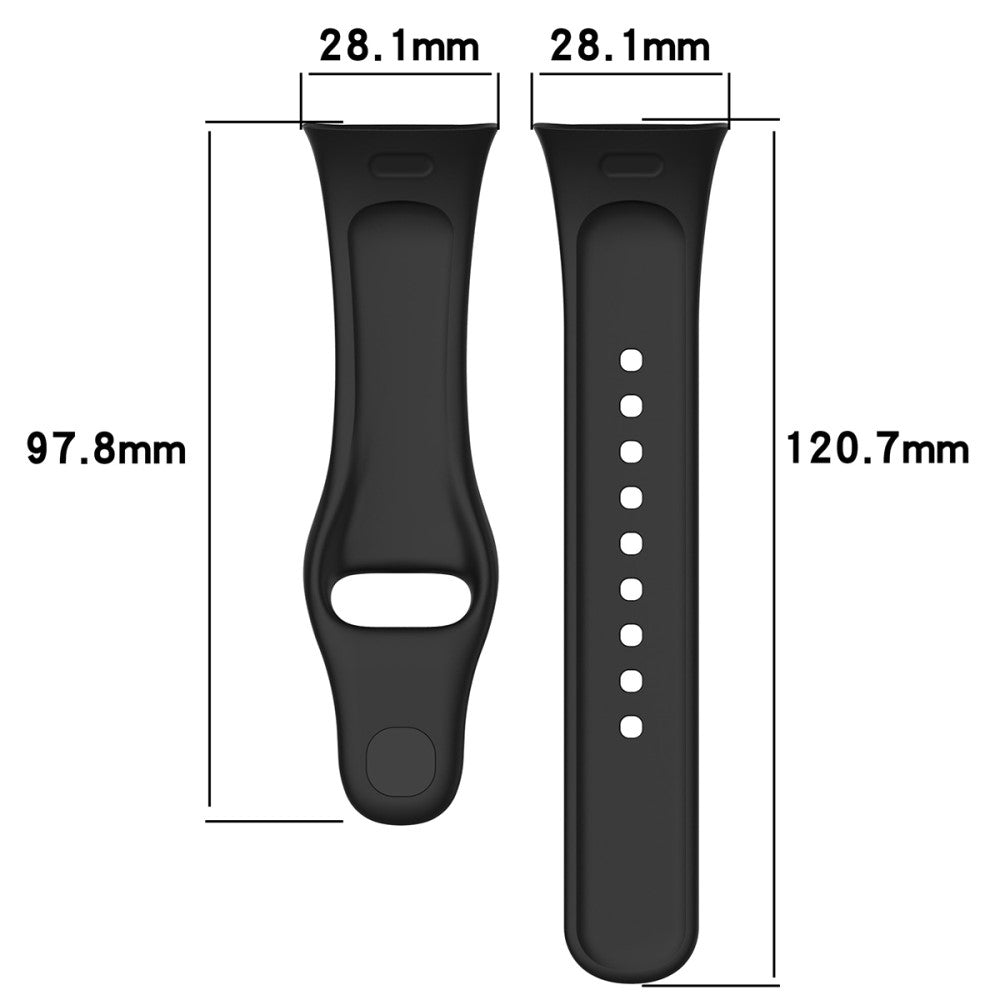 Silikone Universal Rem passer til Xiaomi Redmi Watch 3 / Xiaomi Mi Watch Lite 3 - Sort#serie_1