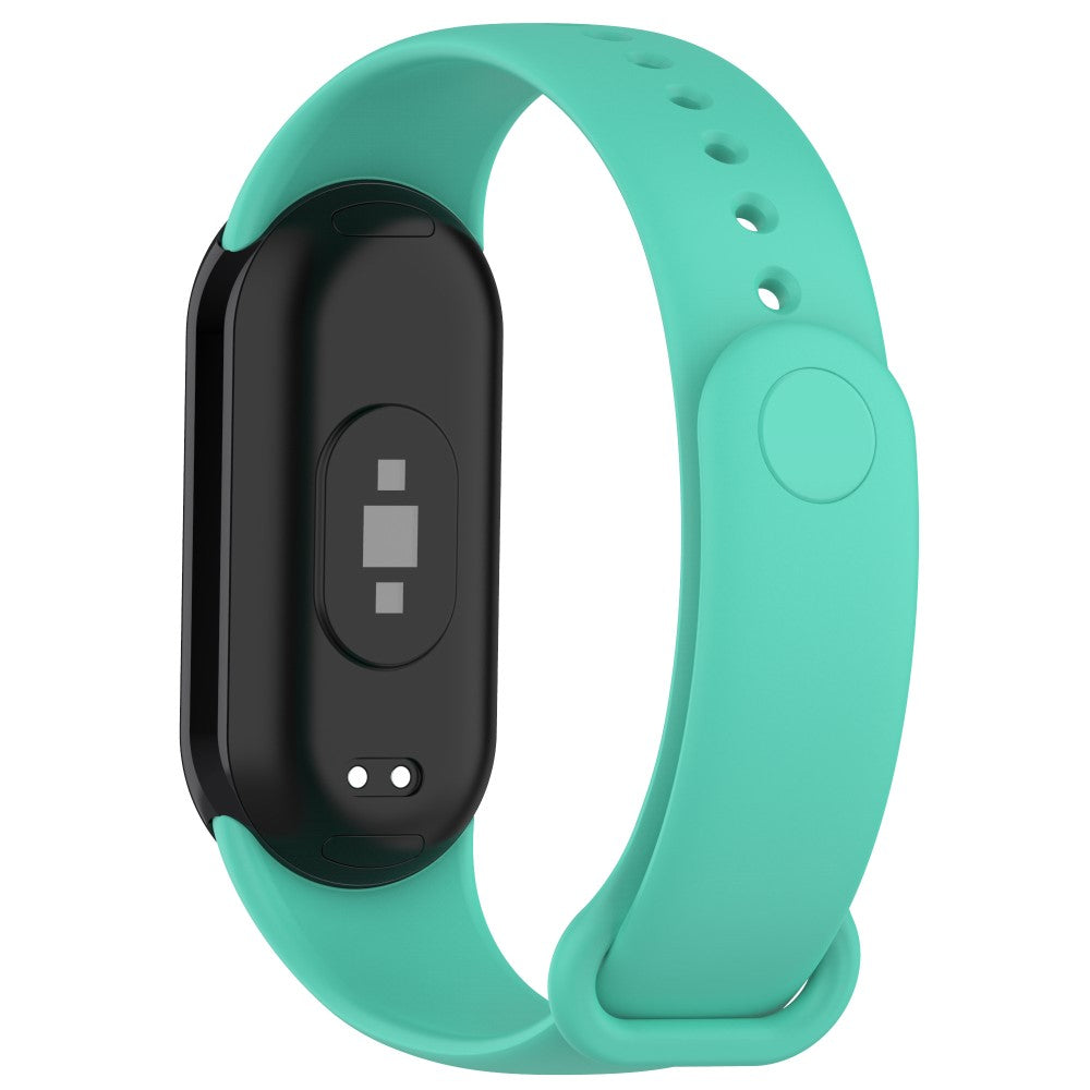 Super Fed Silikone Rem passer til Xiaomi Smart Band 8 - Grøn#serie_9