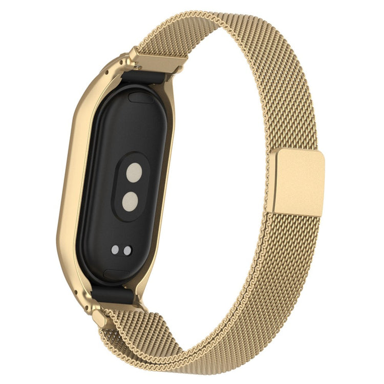 Fed Metal Rem passer til Xiaomi Smart Band 8 - Guld#serie_1