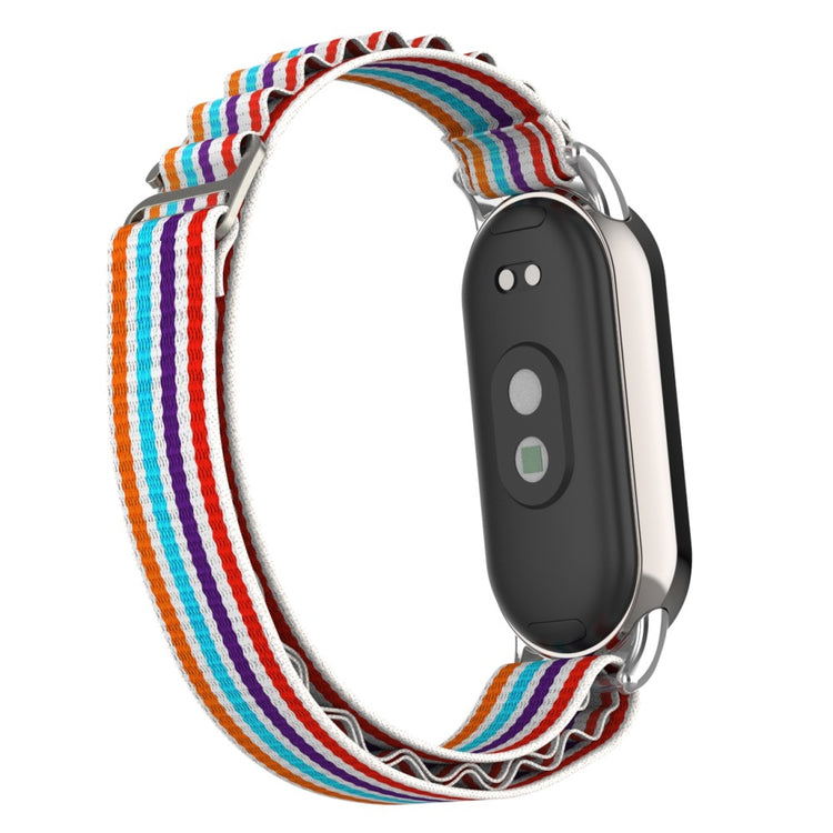 Meget Fed Nylon Rem passer til Xiaomi Smart Band 8 - Flerfarvet#serie_1