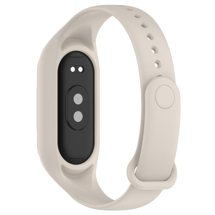 Alle Tiders Silikone Rem passer til Xiaomi Smart Band 8 - Hvid#serie_10