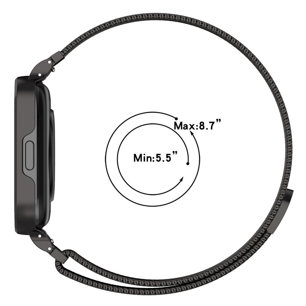 Metal Og Plastik Universal Rem passer til Xiaomi Redmi Watch 3 Active / Xiaomi Mi Watch Lite 3 - Sølv#serie_5