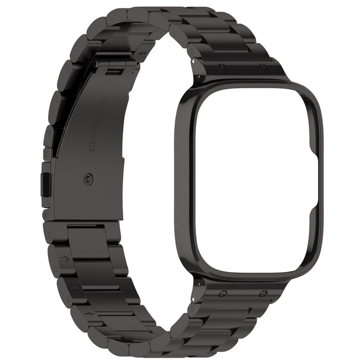 Metal Og Plastik Universal Rem passer til Xiaomi Redmi Watch 3 Active / Xiaomi Mi Watch Lite 3 - Sort#serie_1