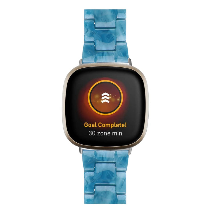 Fint Plastik Universal Rem passer til Fitbit Sense 2 / Fitbit Versa 4 - Blå#serie_2