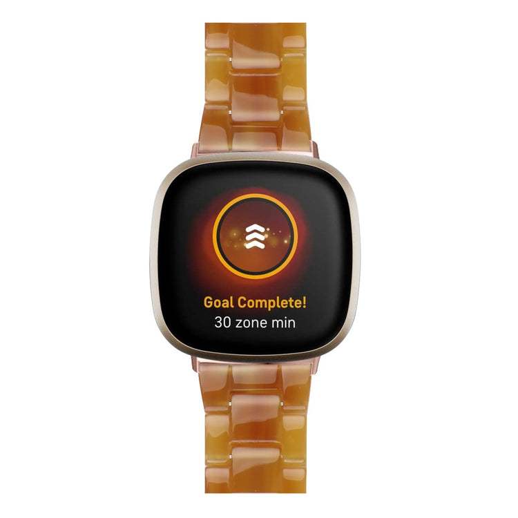 Fint Plastik Universal Rem passer til Fitbit Sense 2 / Fitbit Versa 4 - Brun#serie_6