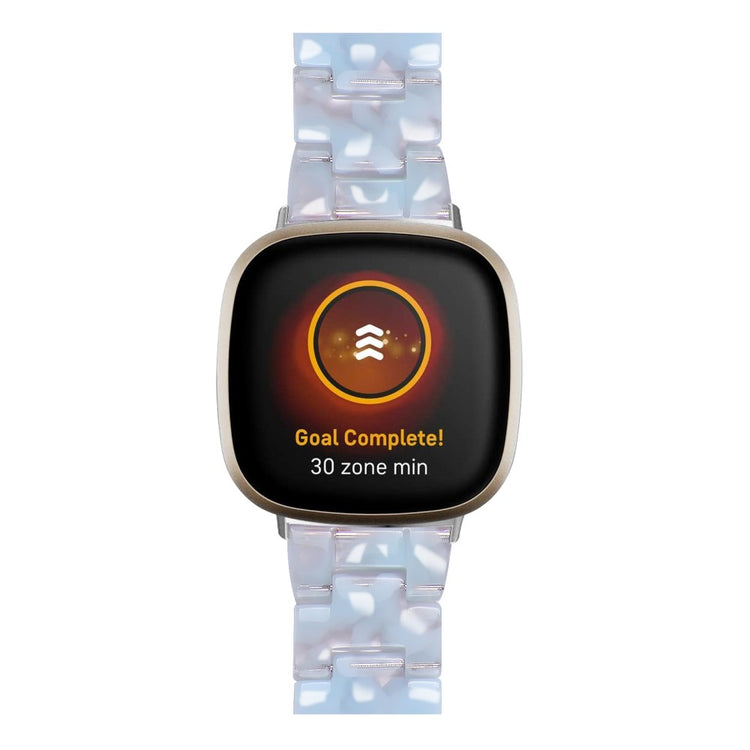 Fint Plastik Universal Rem passer til Fitbit Sense 2 / Fitbit Versa 4 - Blå#serie_8