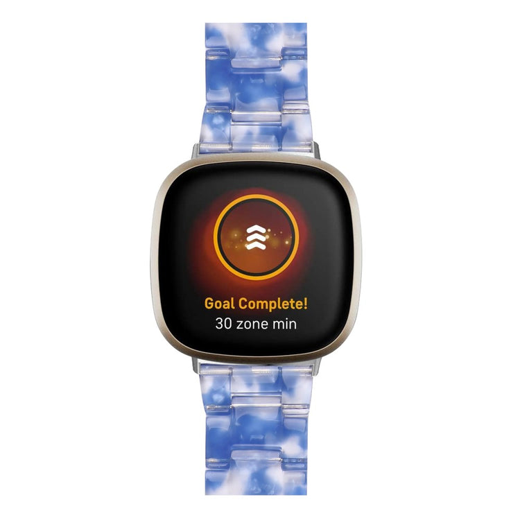 Fint Plastik Universal Rem passer til Fitbit Sense 2 / Fitbit Versa 4 - Blå#serie_9