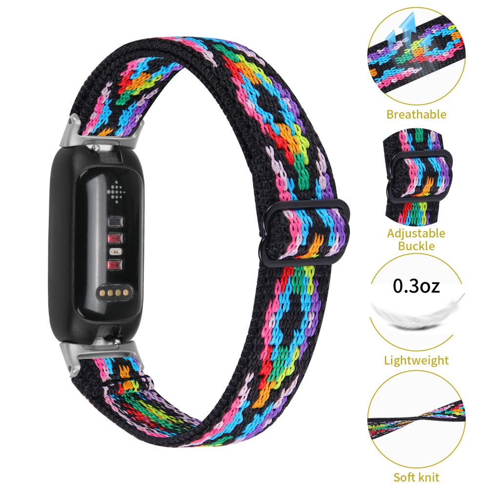 Skøn Nylon Rem passer til Fitbit Inspire 3 - Flerfarvet#serie_4