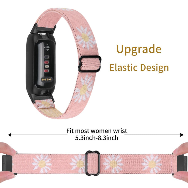 Fantastisk Metal Og Nylon Rem passer til Fitbit Inspire 3 - Pink#serie_10