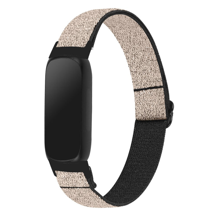 Mega Hårdfør Nylon Rem passer til Fitbit Inspire 3 - Guld#serie_10