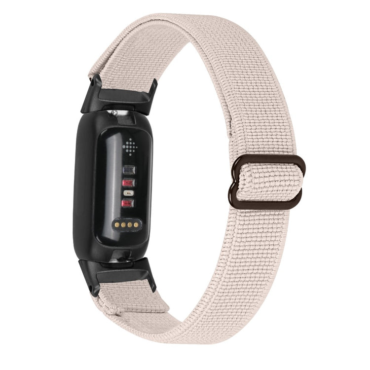 Mega Hårdfør Nylon Rem passer til Fitbit Inspire 3 - Hvid#serie_14