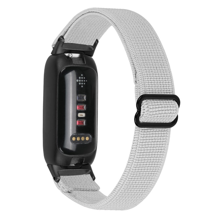 Mega Hårdfør Nylon Rem passer til Fitbit Inspire 3 - Sølv#serie_2