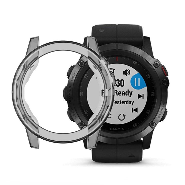 Super Godt Garmin Fenix 5X Silikone Cover - Sølv#serie_3