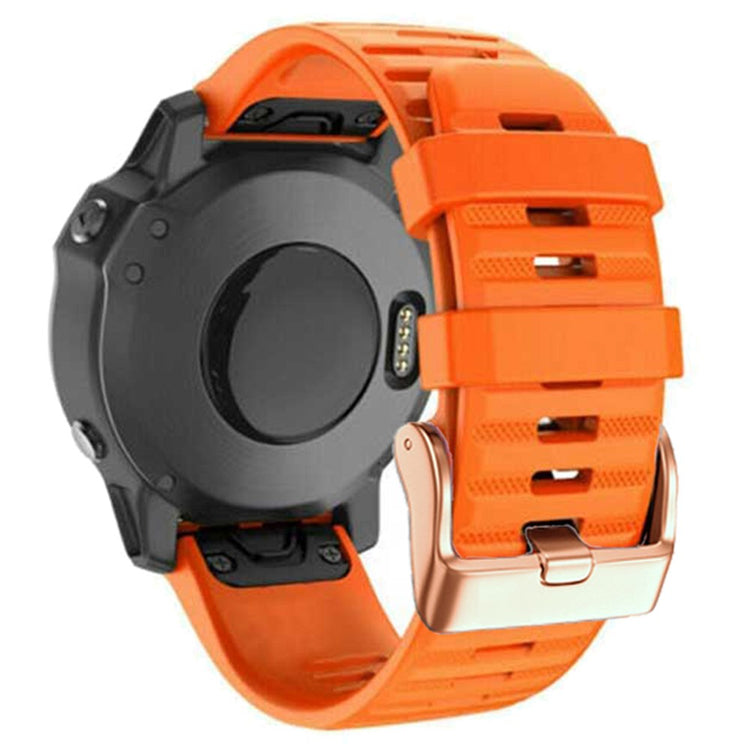 Vildt Pænt Metal Og Silikone Universal Rem passer til Smartwatch - Orange#serie_3