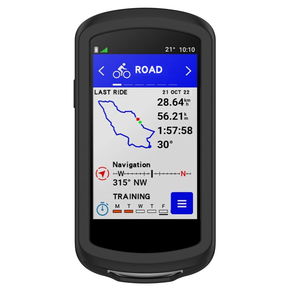 Fed Silikone Cover til Garmin Edge 1040 - Sort#serie_1