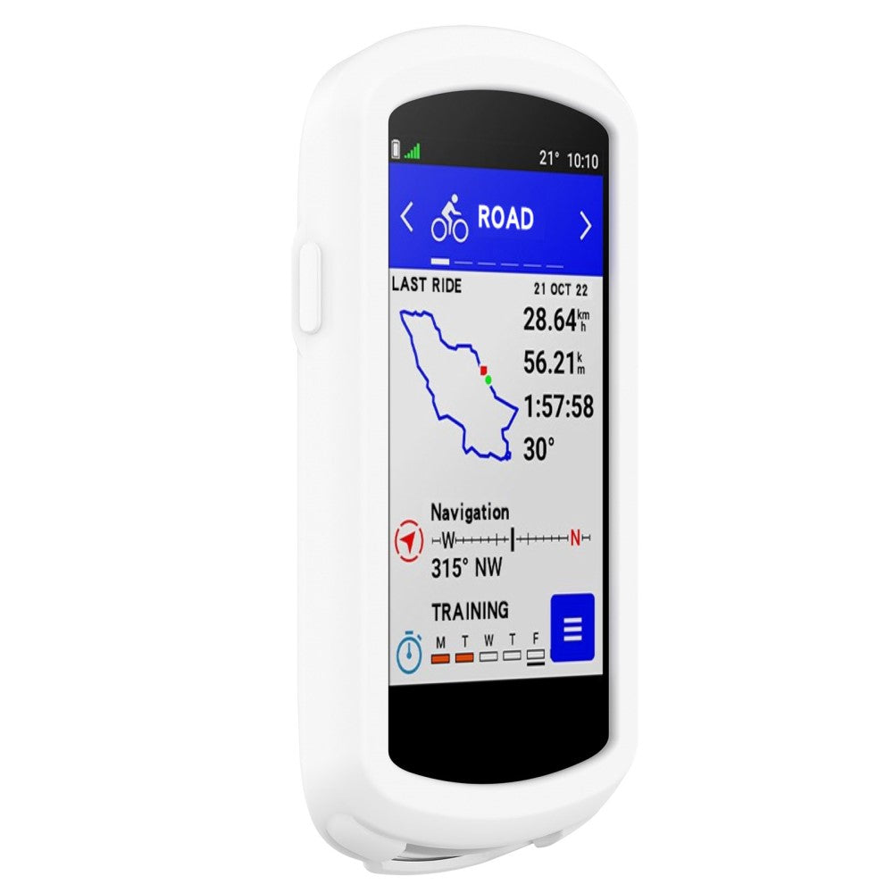 Fed Silikone Cover til Garmin Edge 1040 - Hvid#serie_2