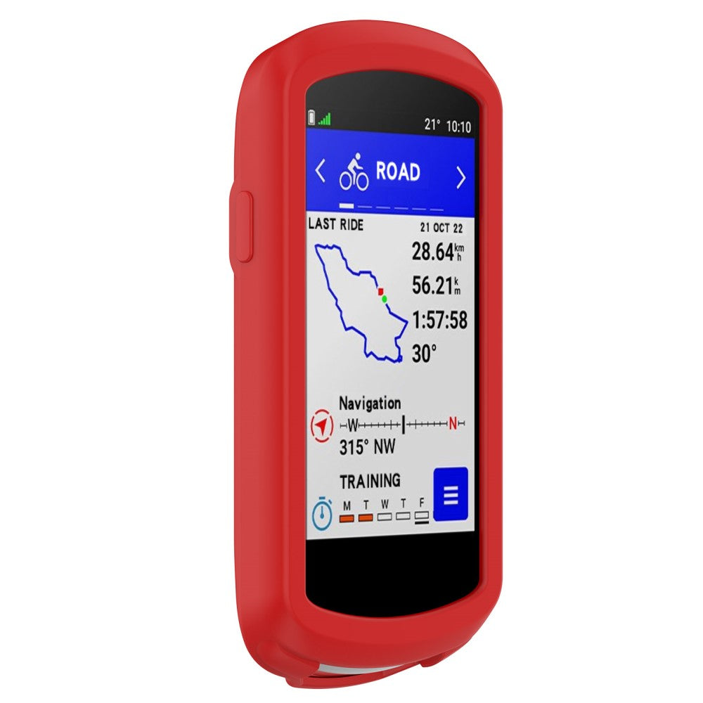 Fed Silikone Cover til Garmin Edge 1040 - Rød#serie_5