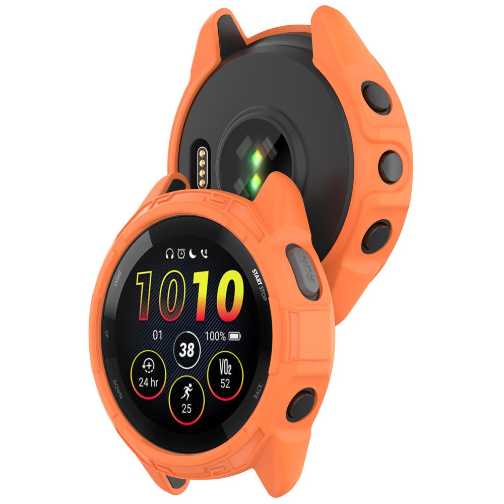 Beskyttende Silikone Bumper passer til Garmin Forerunner 265 - Orange#serie_1