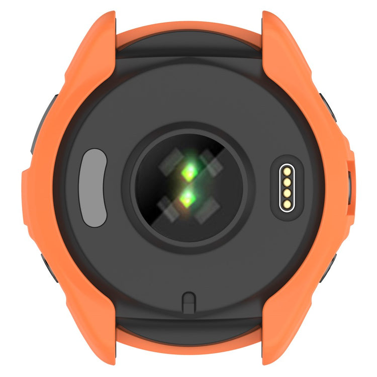 Silikone Bumper passer til Garmin Forerunner 965 - Orange#serie_1