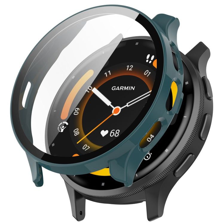 Garmin Venu 3 cover with tempered glass - Pine Needle Green#serie_3