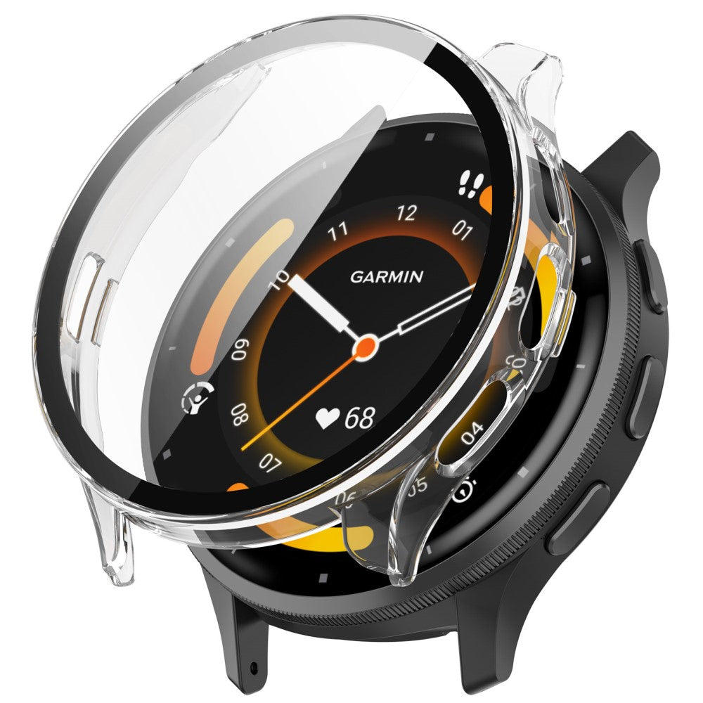 Garmin Venu 3 cover with tempered glass - Transparent White#serie_4
