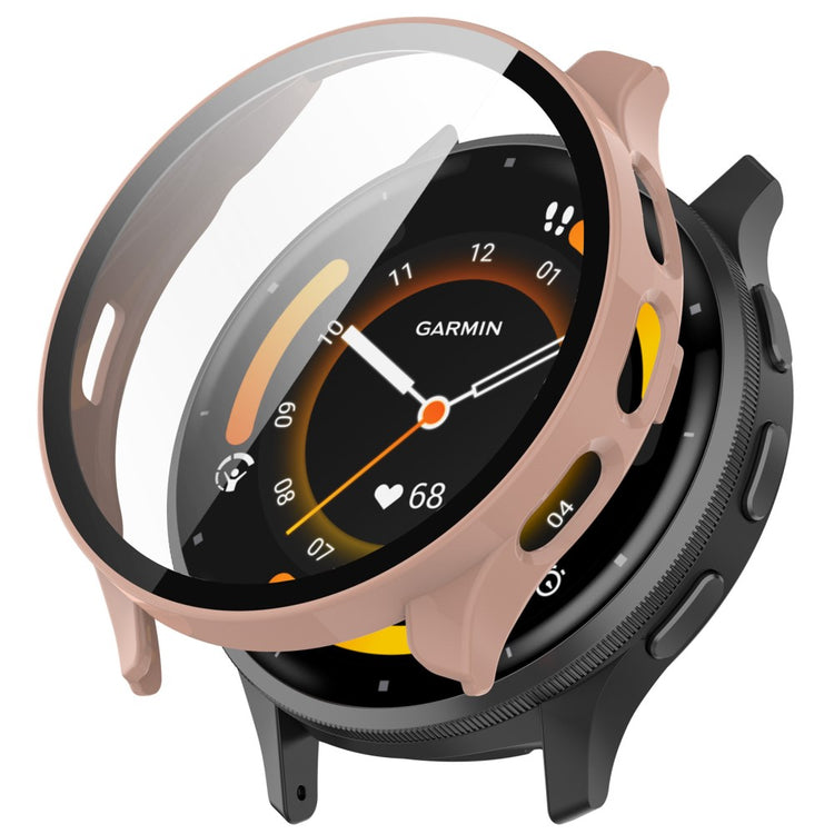 Garmin Venu 3 cover with tempered glass - Pink#serie_6