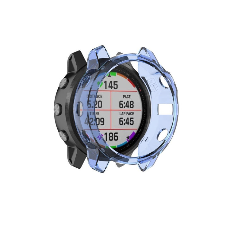 Mega Fint Garmin Fenix 6 Pro Silikone Cover - Blå#serie_4