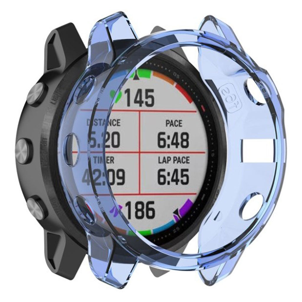 Mega Fint Garmin Fenix 6 Pro Silikone Cover - Blå#serie_4