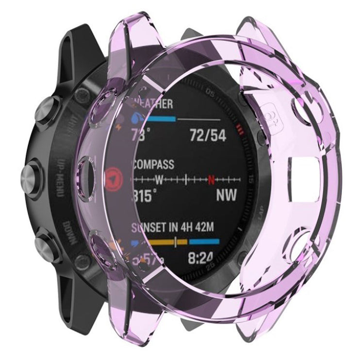 Mega Fint Garmin Fenix 6 Pro Silikone Cover - Lilla#serie_5