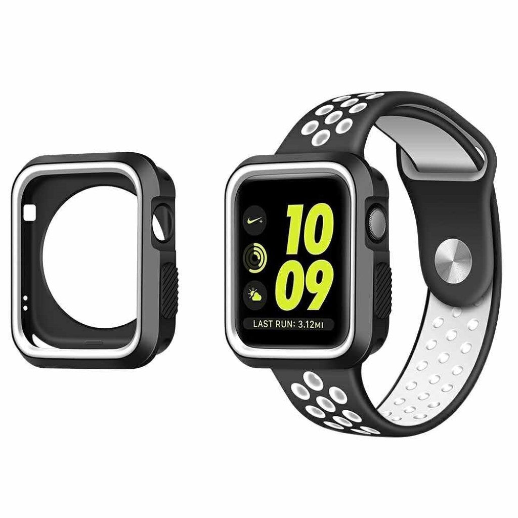 Godt Apple Watch Series 1-3 38mm Silikone Cover - Hvid#serie_5