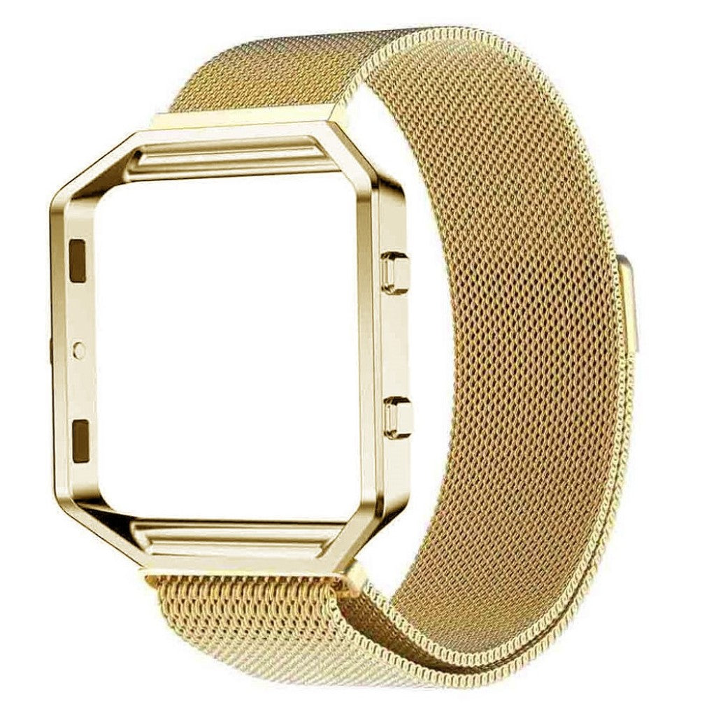 Super kønt Fitbit Blaze Metal Rem - Guld#serie_5