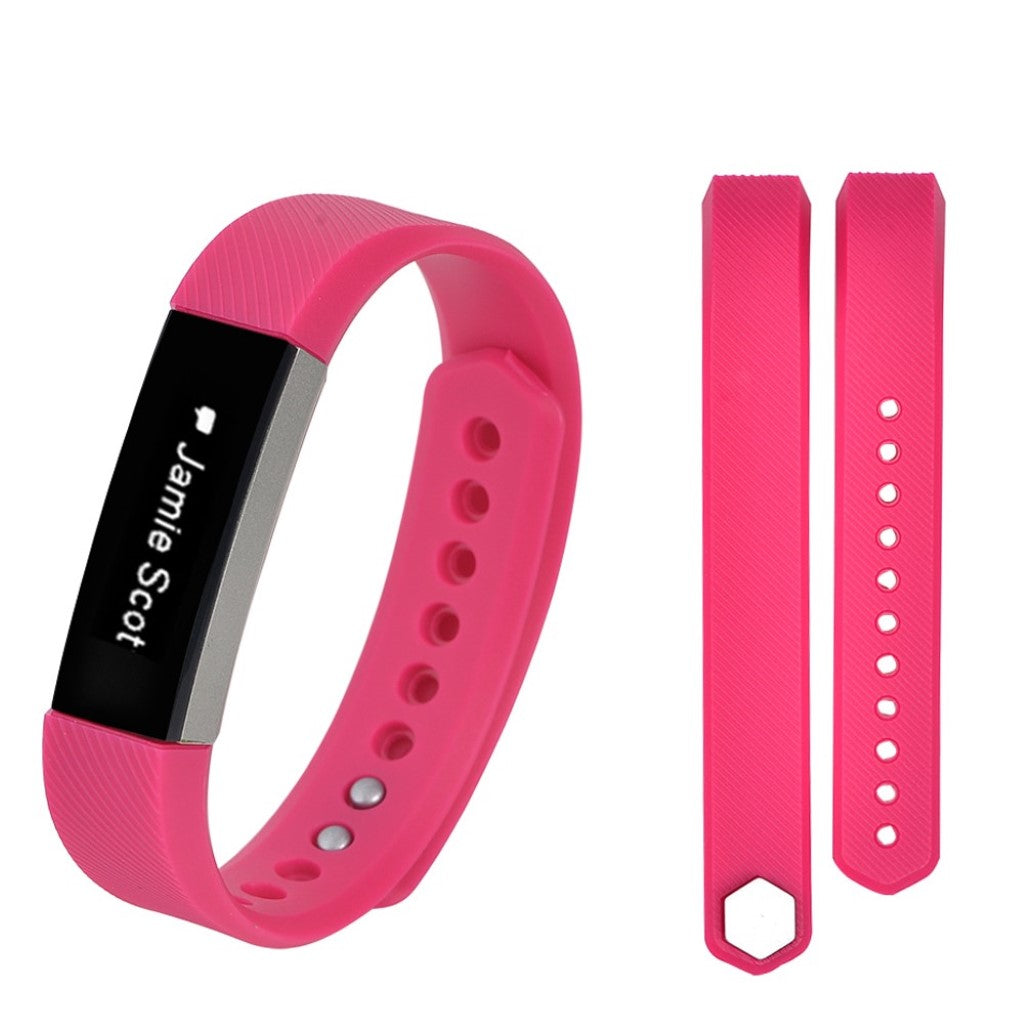 Slidstærk Fitbit Alta HR Silikone Rem - Pink#serie_4